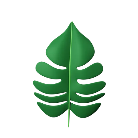 Leaf decoration 3D Icon