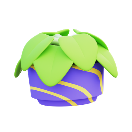 Leaf Pot  3D Icon