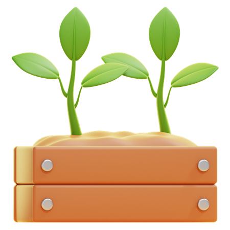 LEAF RAISED BED  3D Icon