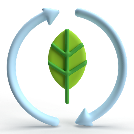 Leaf Recycle  3D Icon
