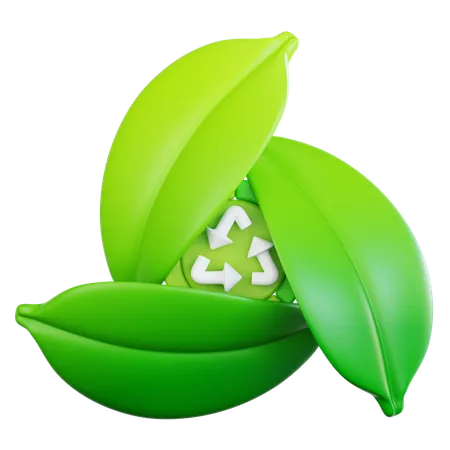 Leaf Recycle  3D Icon