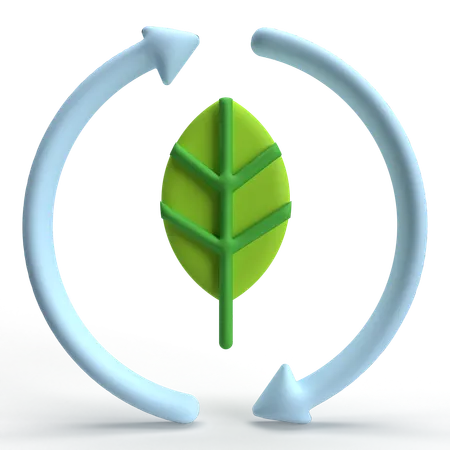 Leaf Recycle  3D Icon