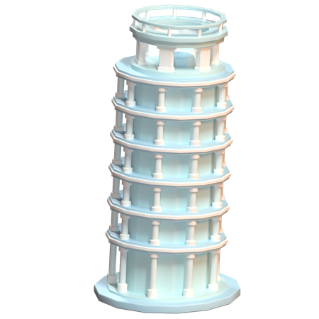 Leaning Tower Of Pisa  3D Icon