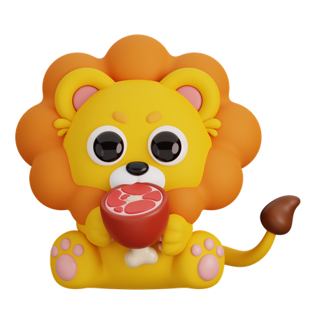 Leão  3D Icon