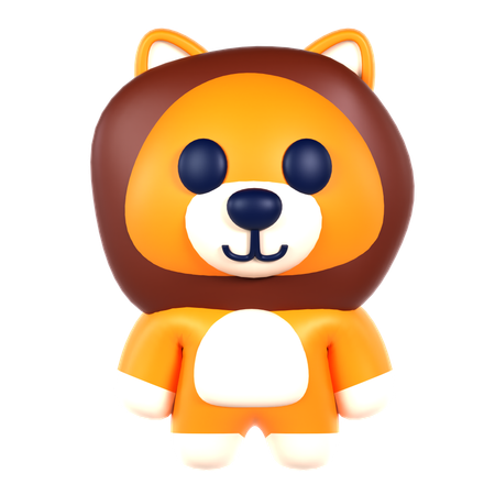 Leão fofo  3D Icon