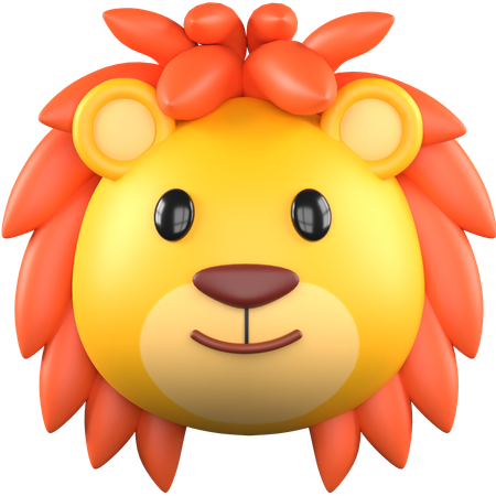 Leão fofo  3D Icon