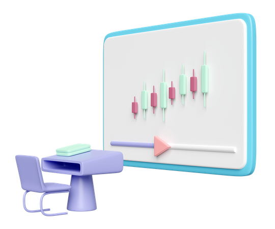 Learn About Stocks  3D Icon