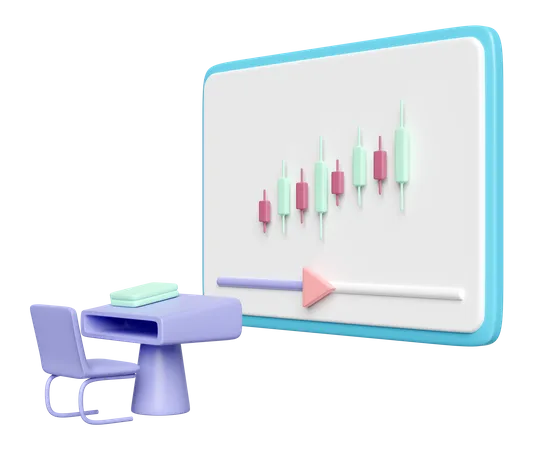 Learn About Stocks  3D Icon