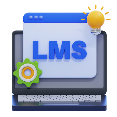 学習管理システム  3D Icon