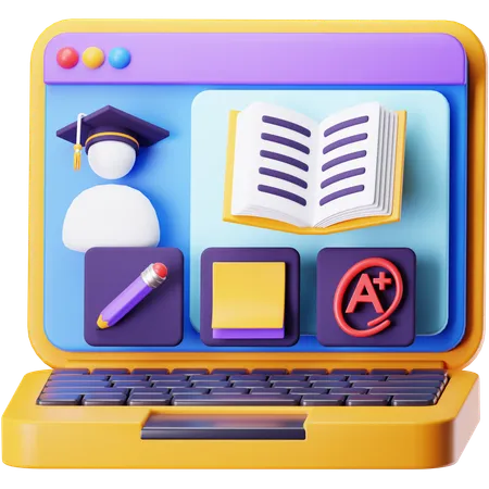 Learning Platform  3D Icon