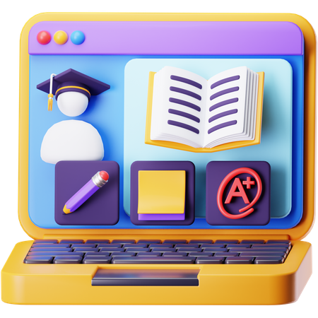 Learning Platform  3D Icon