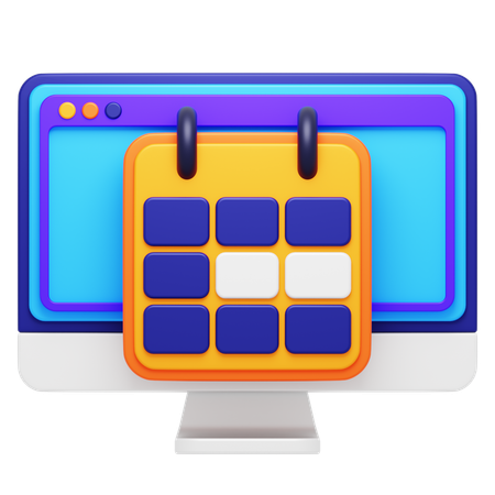 学習スケジュール  3D Icon