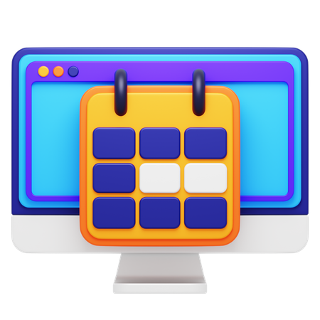 Learning Schedule  3D Icon