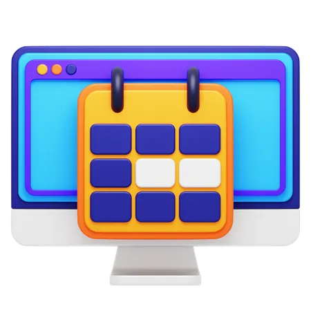 Learning Schedule  3D Icon