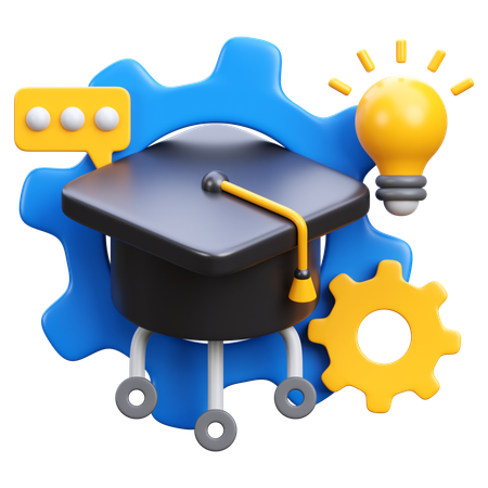 Learning System  3D Icon