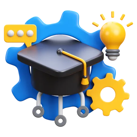 Learning System  3D Icon