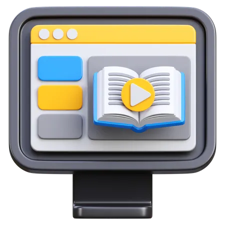 Learning Video  3D Icon