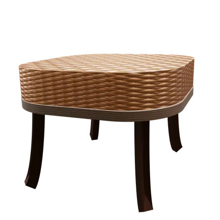Leather Stool  3D Icon