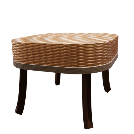 Leather Stool  3D Icon