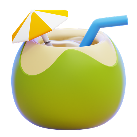 L'eau de noix de coco  3D Icon