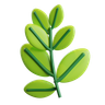 3d leaves logo