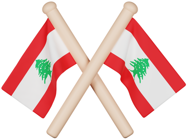 Lebanon Flag  3D Icon