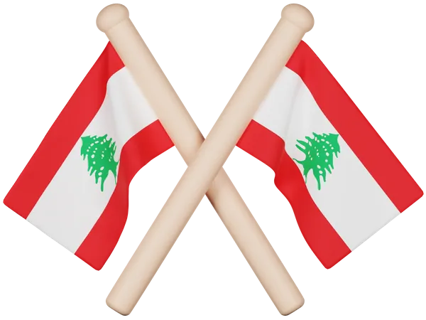 Lebanon Flag  3D Icon