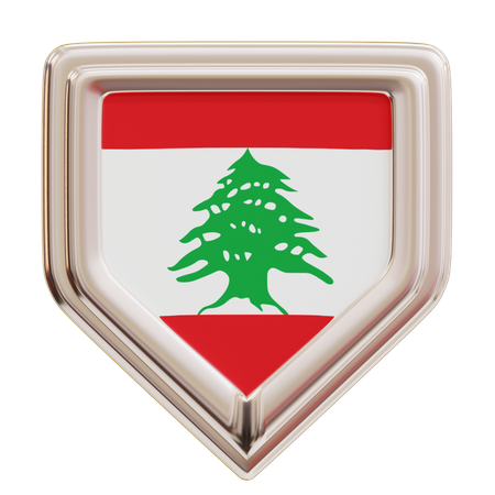 Lebanon Flag  3D Icon