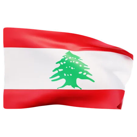 Lebanon Flag  3D Icon