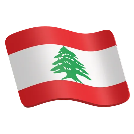 Lebanon Flag  3D Icon