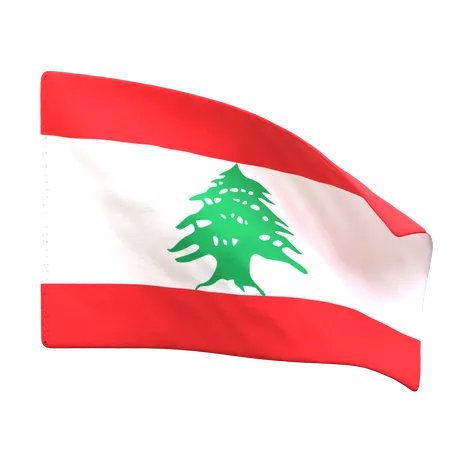 Lebanon Flag  3D Icon