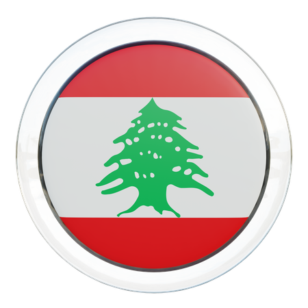 Lebanon Flag  3D Illustration