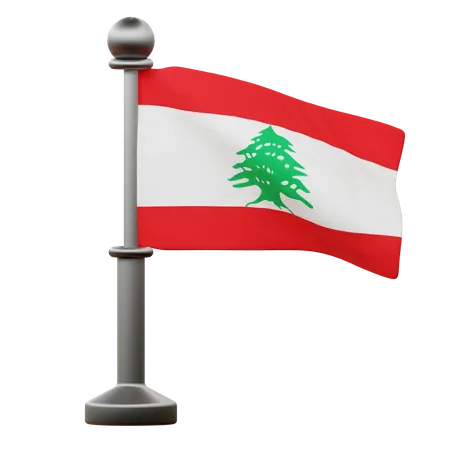 Lebanon Flag  3D Icon