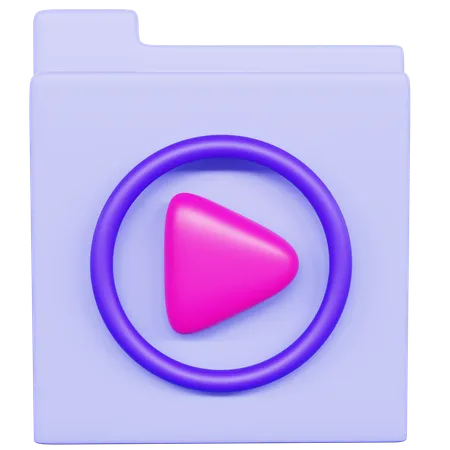 Lebendiger Videoordner  3D Icon