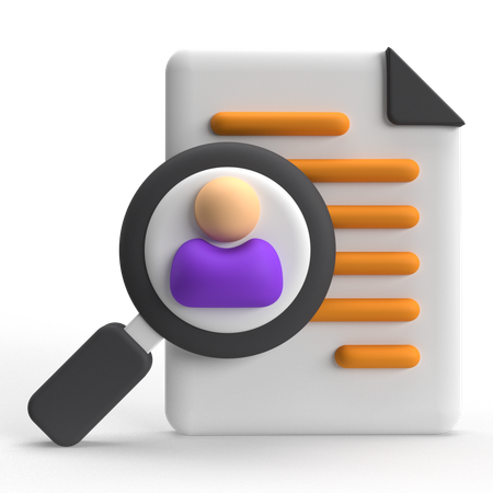 Lebenslauf  3D Icon