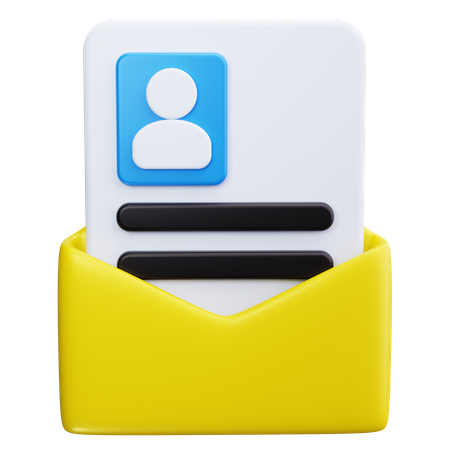 Ordner „Lebenslauf“  3D Icon