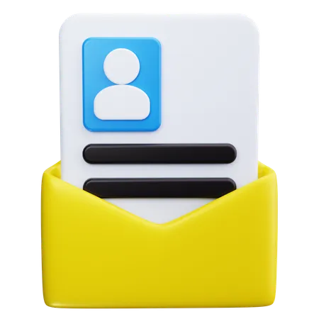 Ordner „Lebenslauf“  3D Icon