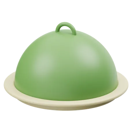 Abdeckhaube für Lebensmittel  3D Icon