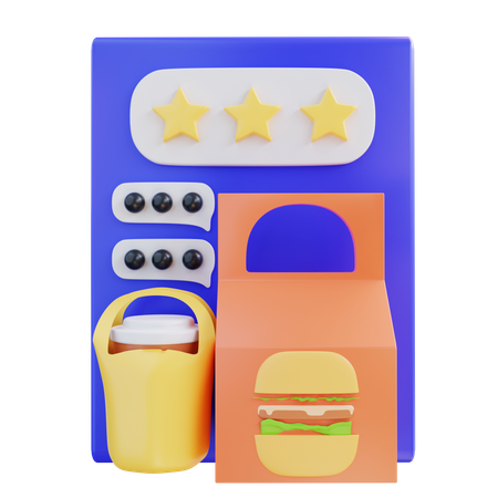 Lebensmittelbewertung  3D Icon