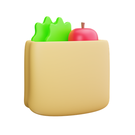 Lebensmittel einkaufen  3D Icon