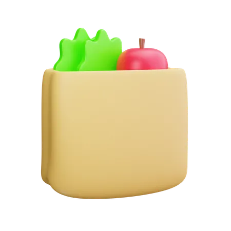 Lebensmittel einkaufen  3D Icon