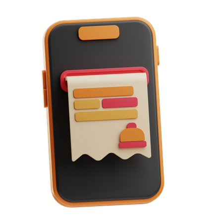 Lebensmittelrechnung  3D Icon