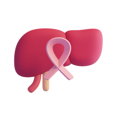 Leberkrebs  3D Icon