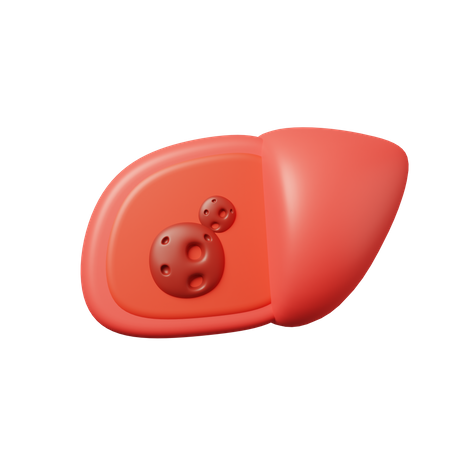 Leberkrebs  3D Icon