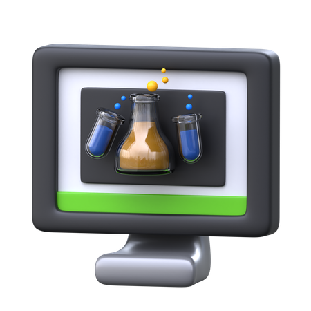 Lección de química  3D Icon