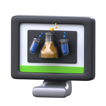 Lección de química  3D Icon