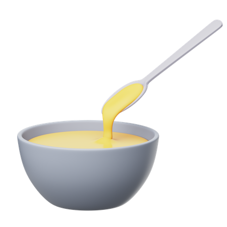 Leche condensada  3D Icon