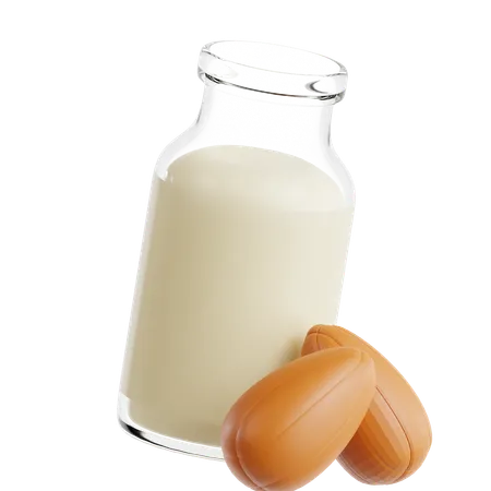 Leche de almendras  3D Icon