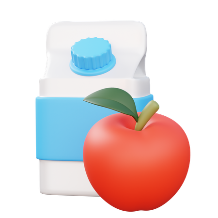 Leche y tomate  3D Icon