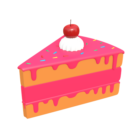 Köstlicher Kuchen  3D Illustration